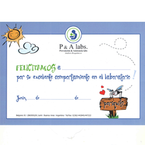 Certificado niños